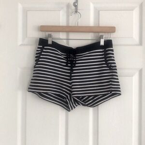 Striped cotton shorts